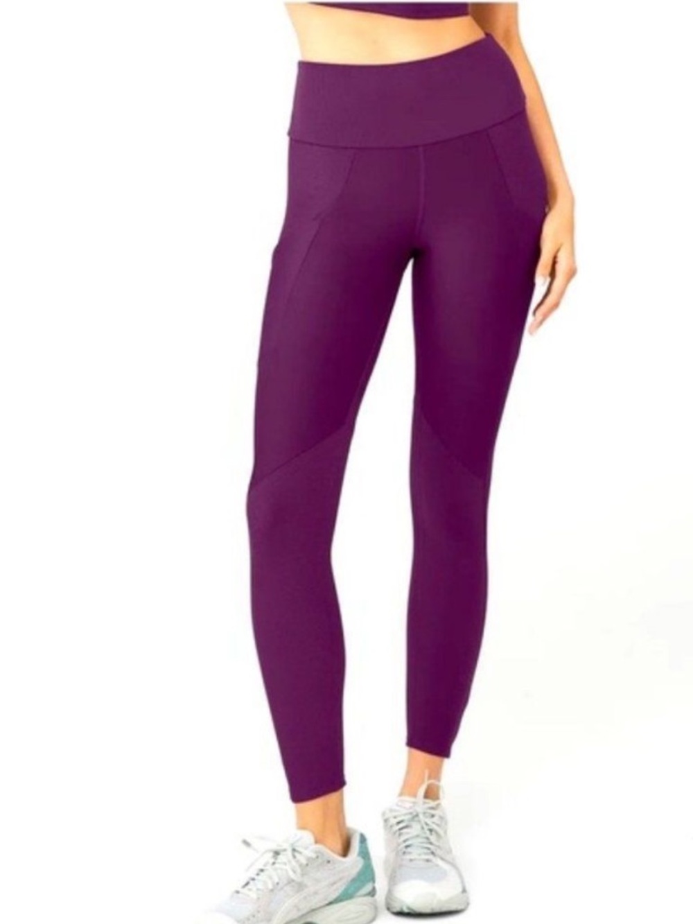 Alo Yoga Ribbed Airlift High Waist 7/8 Legging Dark Plum XS - Picture 6 of 9